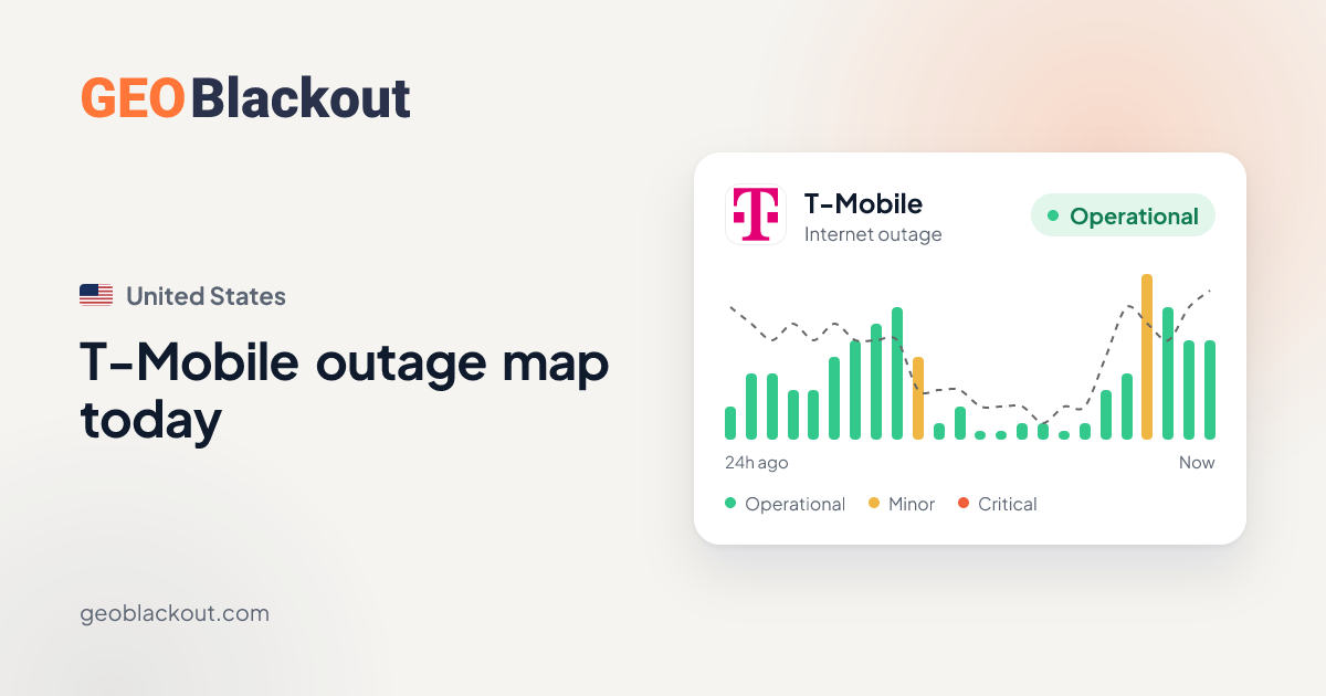 Is T-Mobile down? Live outage map and reports